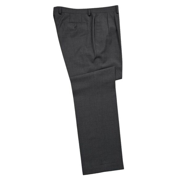 Ralph Lauren Mens Gray Dress Pants 34x32 Wool Blend Stretch Pleated Trousers - Picture 2 of 10